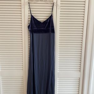 NWOT Nordstrom Leith velvet and satin long dress